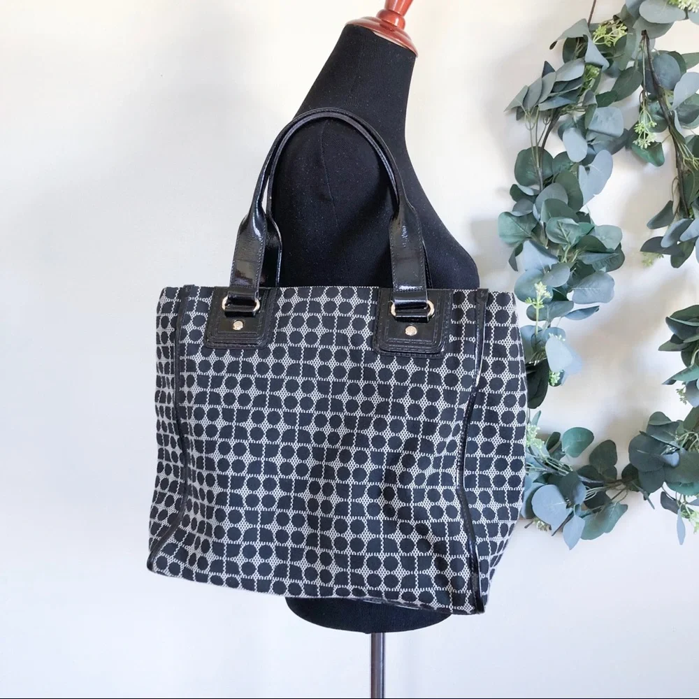 kate spade | geometric dot noel black bag large - Picture 2 of 8
